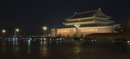 Tian'anmen Tor bei Nacht