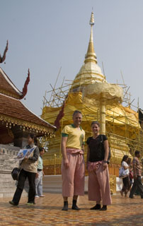 Lulu und Ludwig im Wat Phra That Doi Suthep