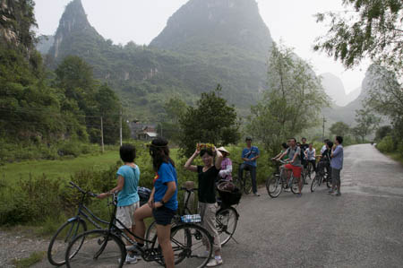 Radfahren bei Yangshuo